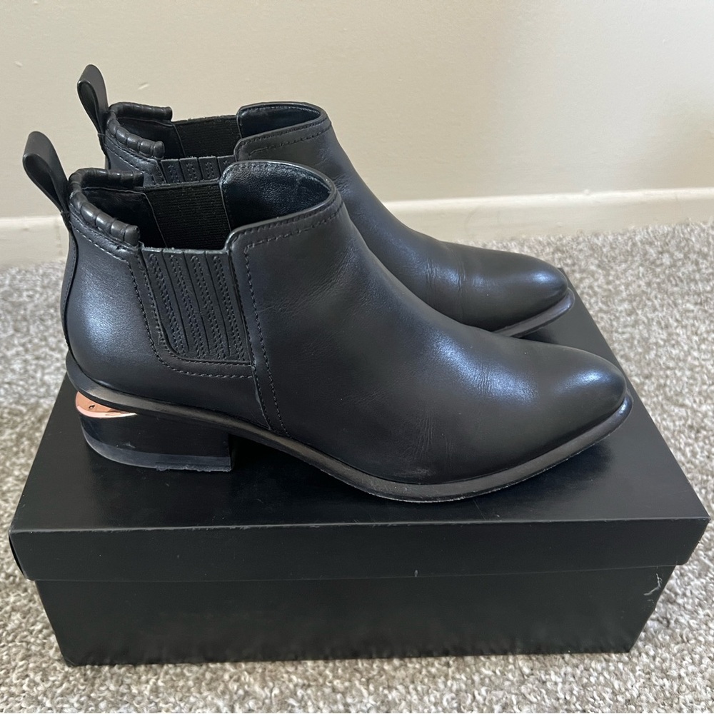 Alexander Wang boots. Rose gold.